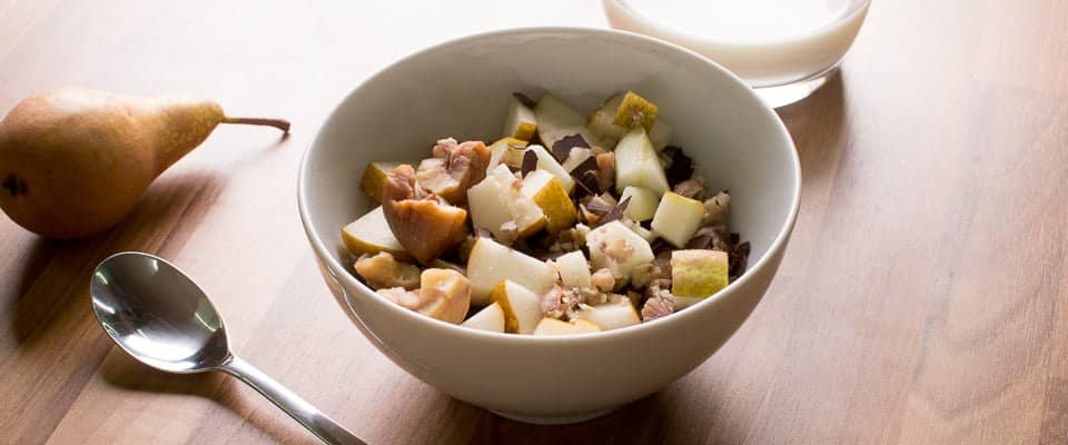 Breakfast - chestnut muesli - GetFit Travel